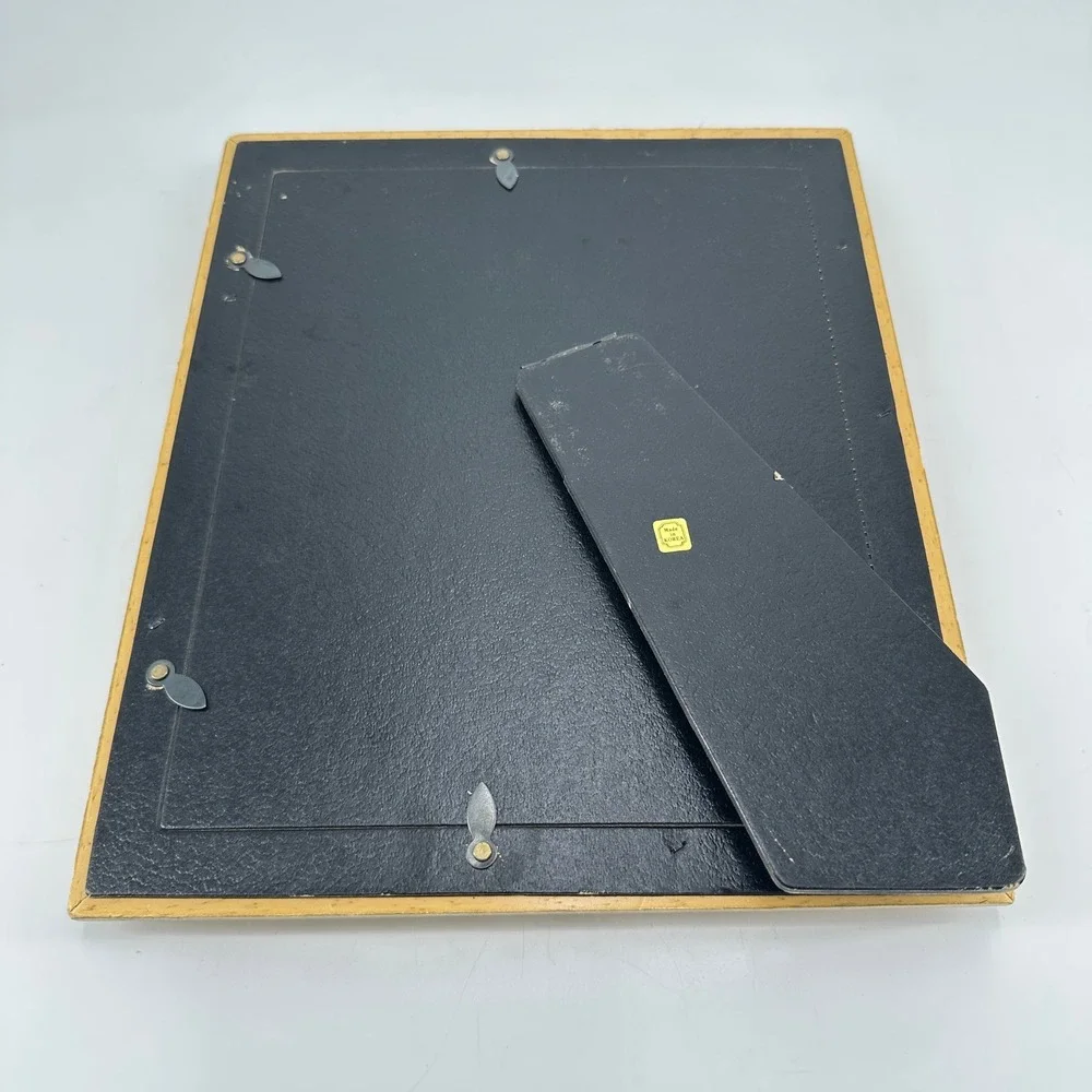 Vintage Gold Textured 8x10 Picture Frame Tabletop Easel Back Metallic Finish